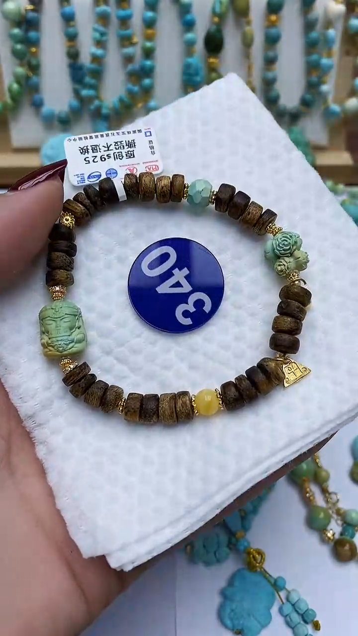 【闪购商品】玛瑙/玉髓手链银S925镶嵌340