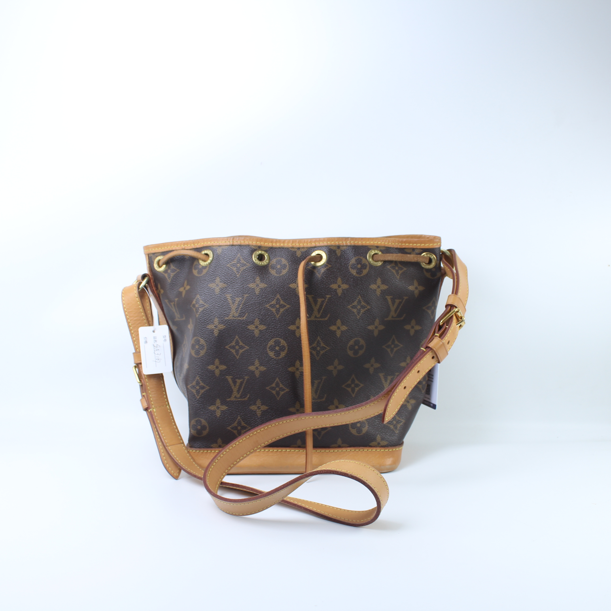 95新 LouisVuitton/路易威登 SA3167老花抽绳noe小号水桶单肩包