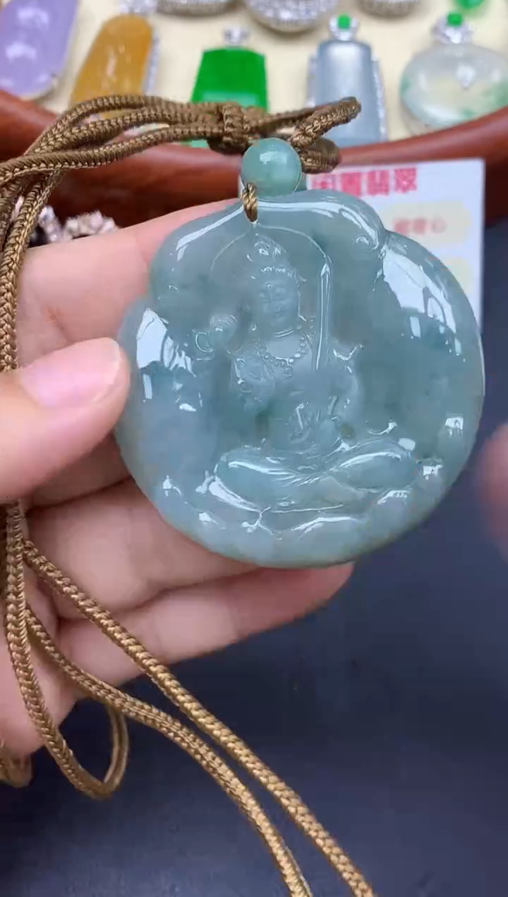 颈饰未镶嵌翡翠85-中国好珍宝