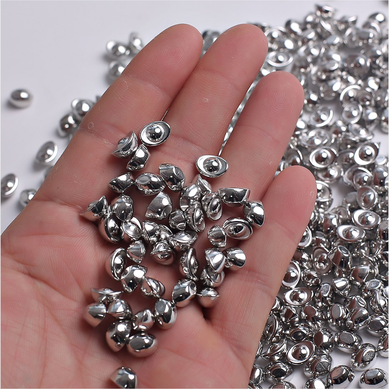 【粉丝专属】【建议10颗20颗起囤】新款民族风复古磨砂工艺银色小元宝