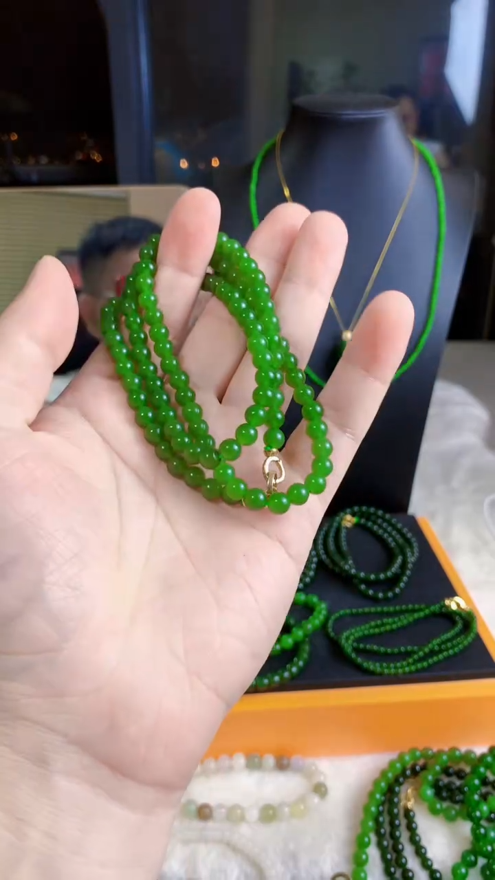 和田玉（碧玉）未镶嵌项链6