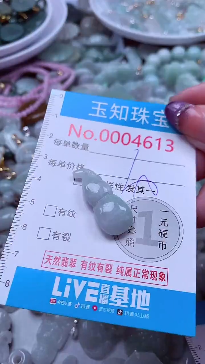 翡翠未镶嵌吊坠(不含链)4613