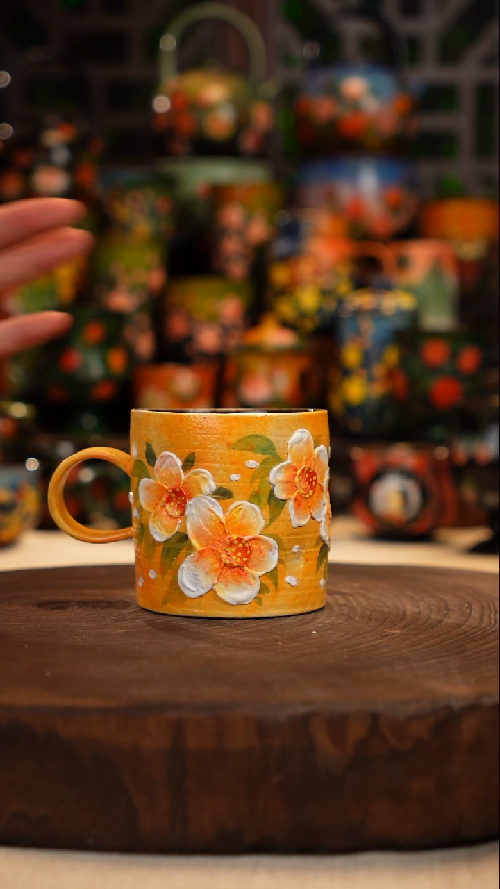 油画   釉下彩   杯子