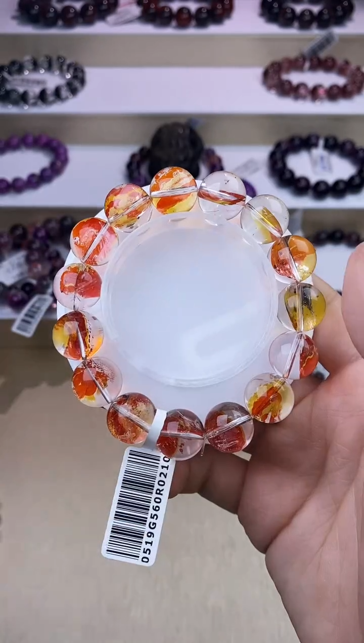 【闪购商品】水晶手链未镶嵌锦鲤胶花14m+