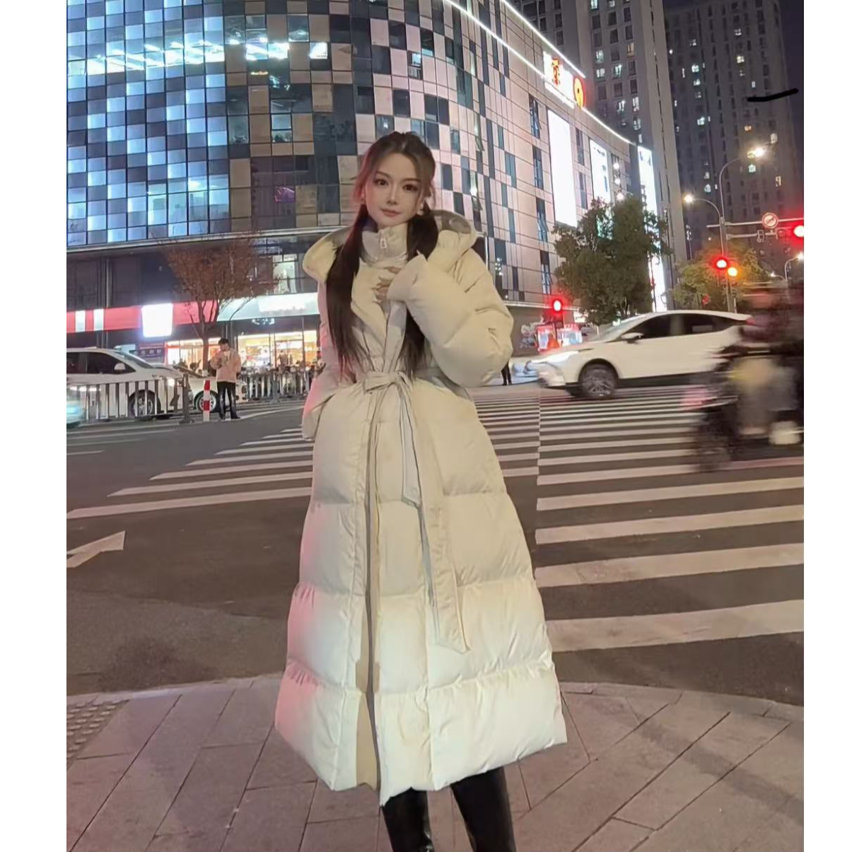 气场强大新年战袍上班族气质显瘦羽绒服财阀千金款