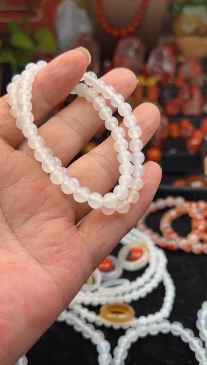 未镶嵌手链玛瑙/玉髓6mm