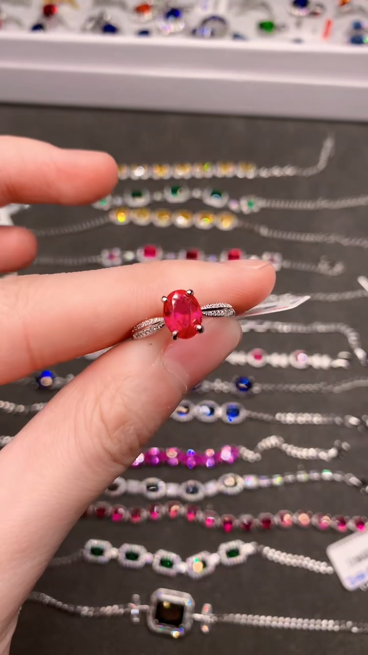 【闪购商品】红宝石戒指银S925镶嵌.........