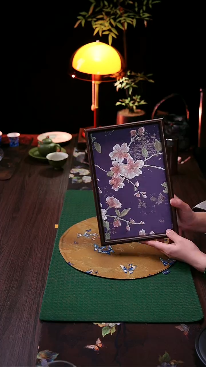 紫色茶盘茶盘茶盘