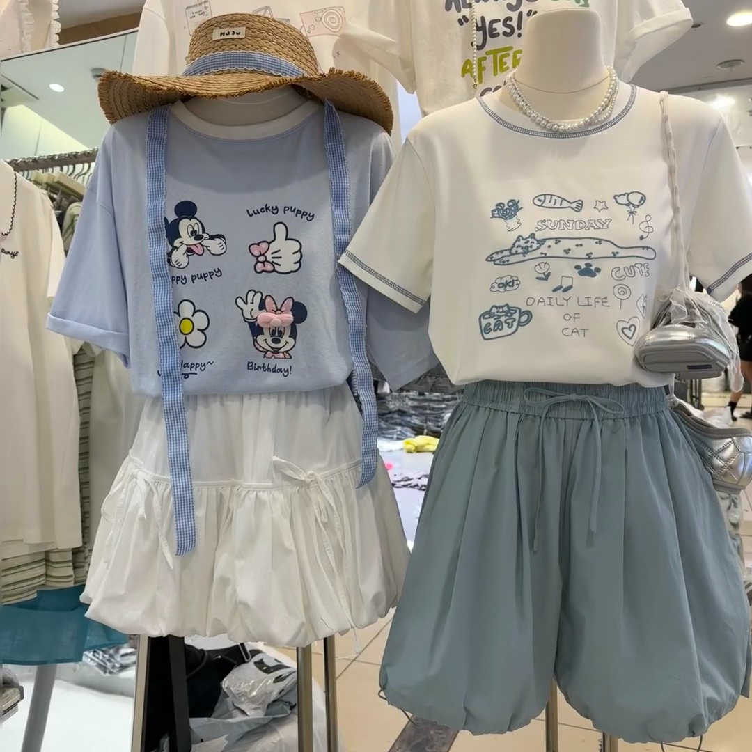 001-100春秋韩系休闲短袖长袖打底