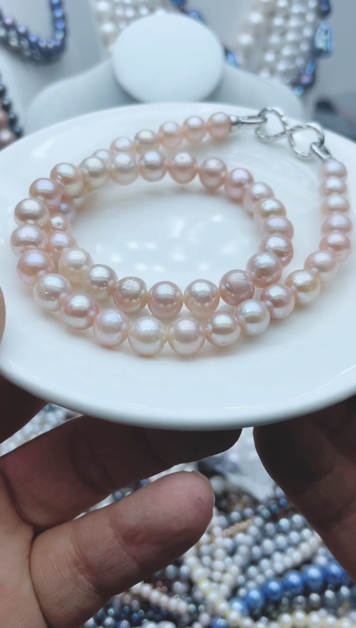 【闪购商品】淡水珍珠颈饰钛钢1