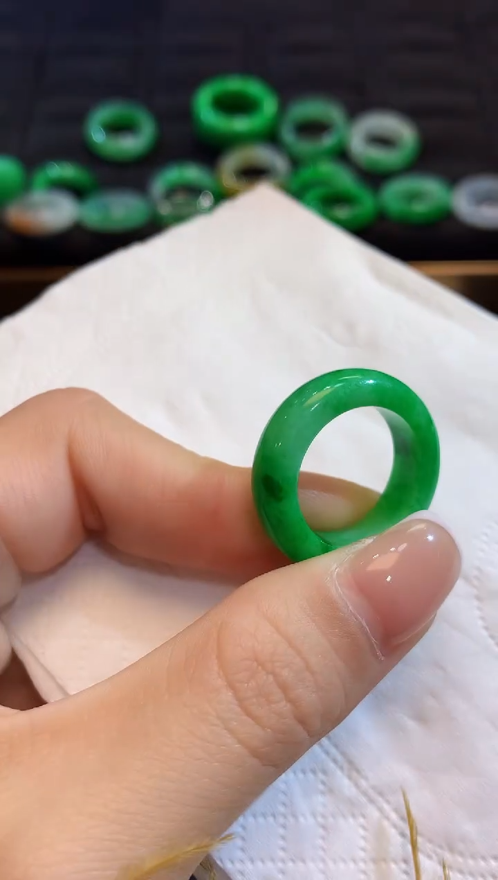 未镶嵌戒圈翡翠D30 12-14 #圈口