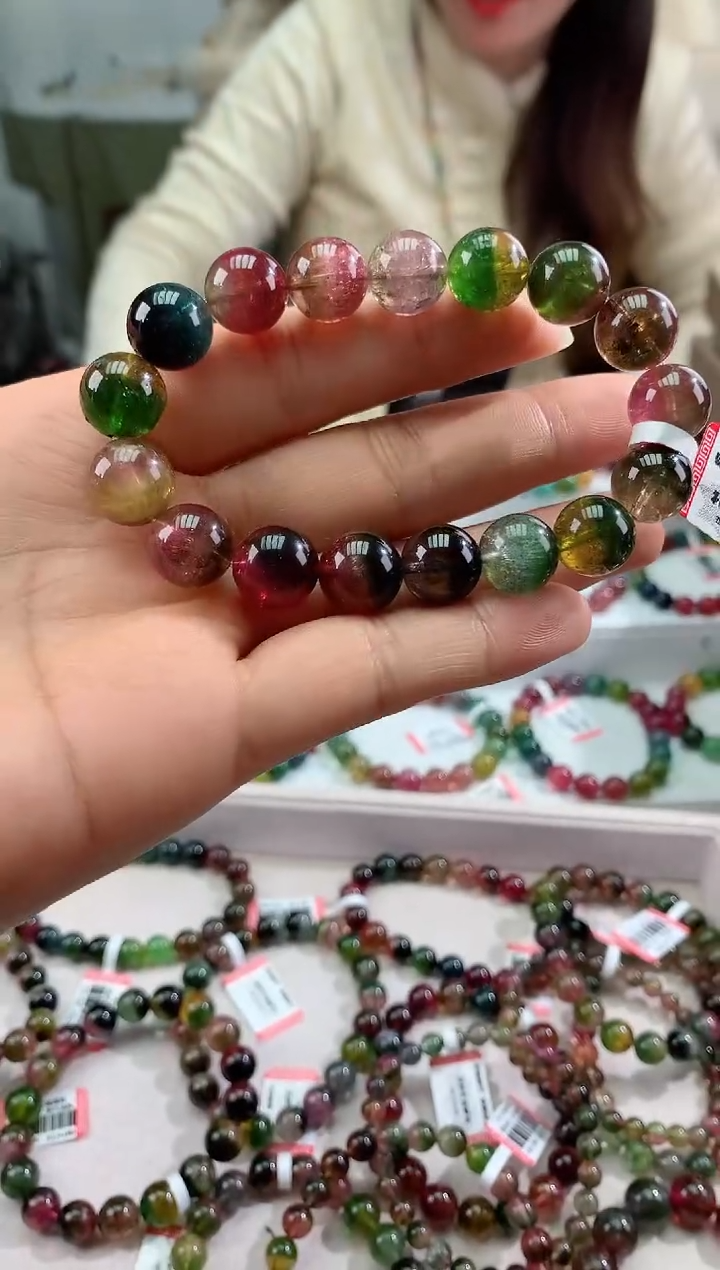 【闪购商品】碧玺手串未镶嵌多样性发一条