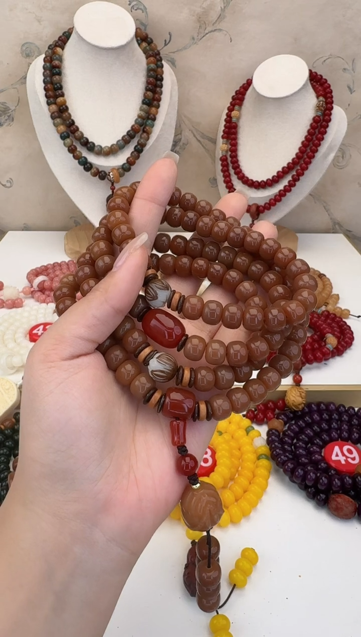 【闪购商品】菩提根/象牙果手串落日108