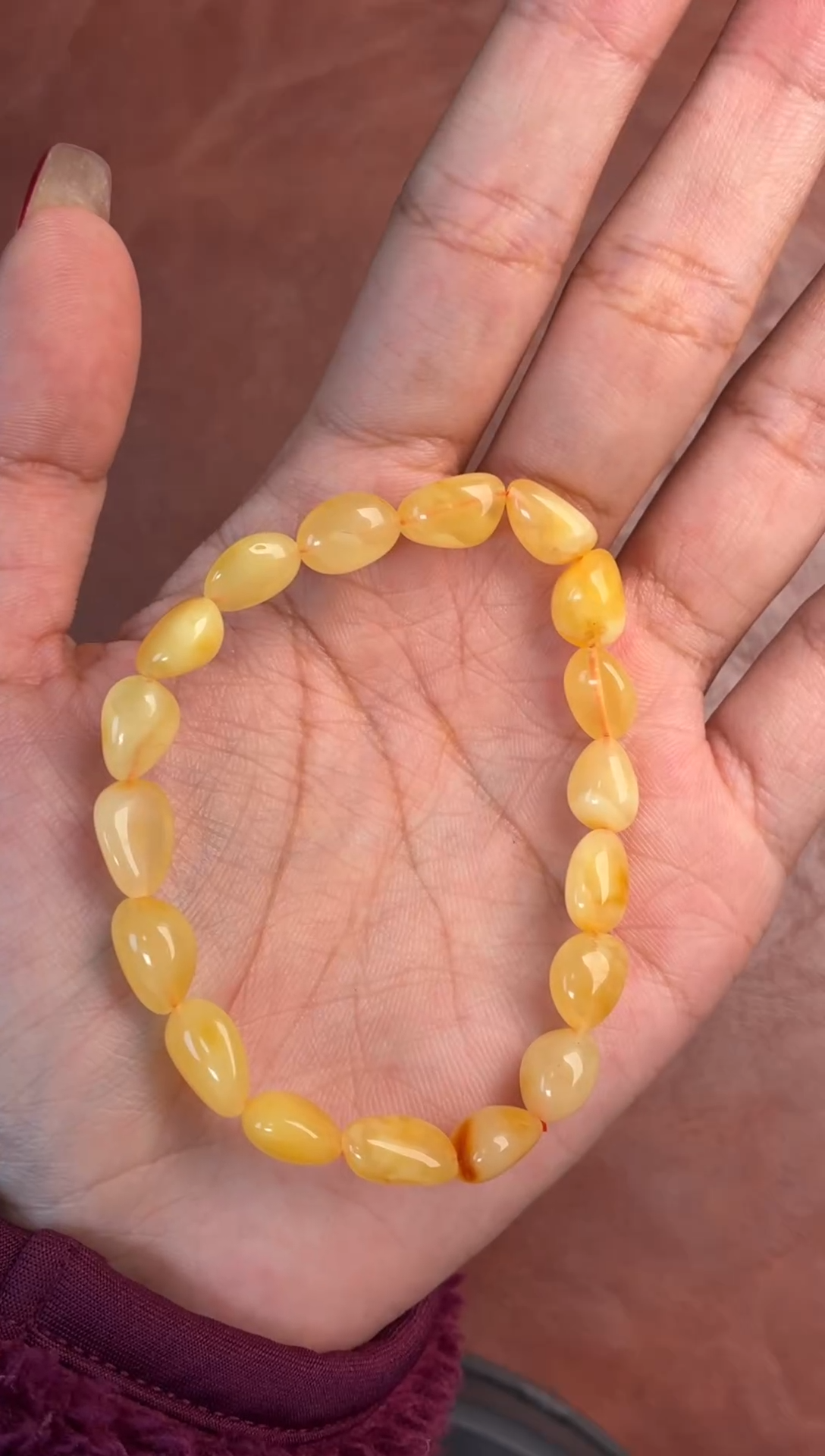 手串蜜蜡未镶嵌噶玛珠宝蜜蜡7-8mm 同款发其一