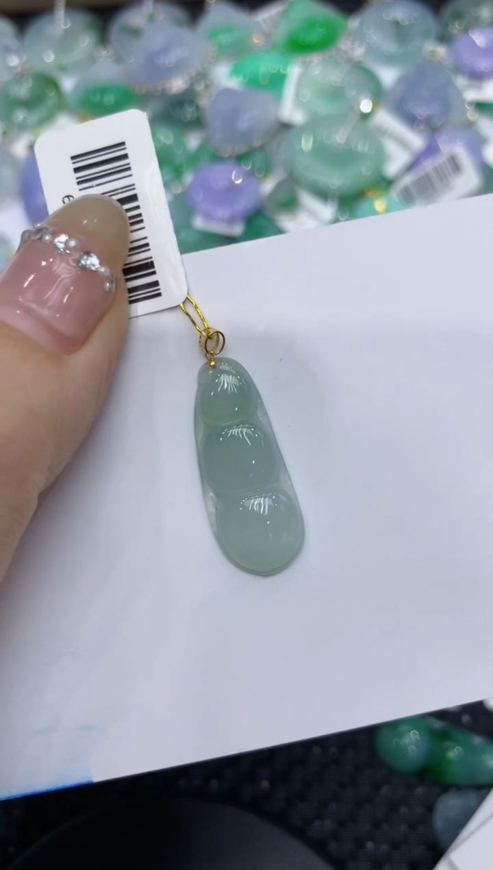 【闪购商品】翡翠颈饰18K金镶嵌222222222