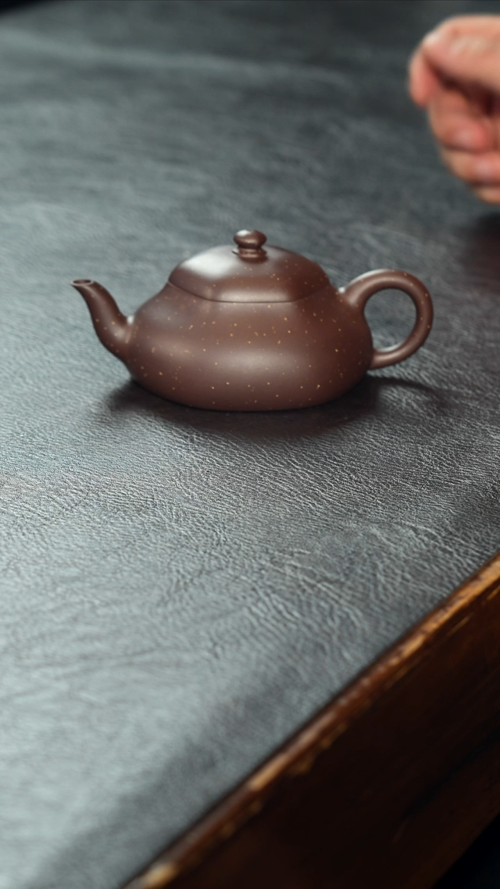 茶壶紫砂六方静乐紫泥铺砂