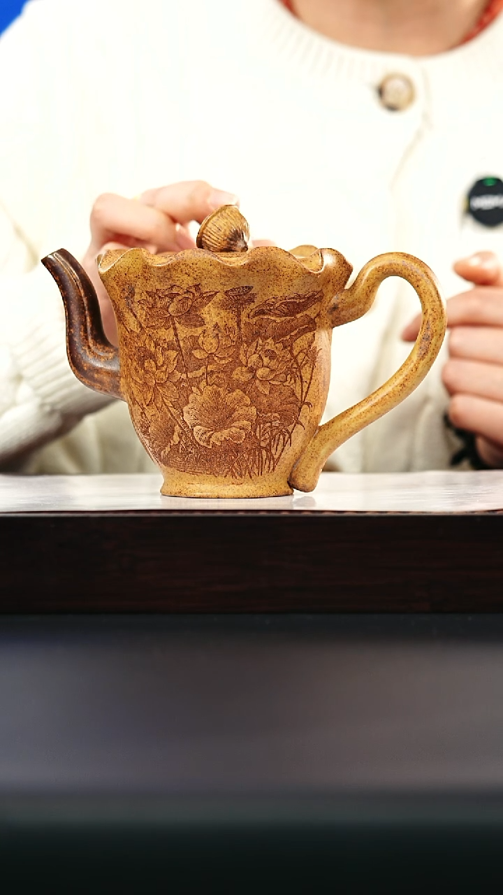 茶壶紫砂宜兴紫砂 连韵