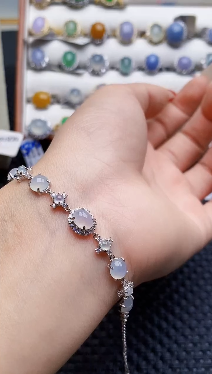 银S925镶嵌戒指翡翠4003