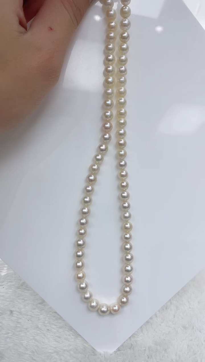 【闪购商品】海水珍珠颈饰银S925镶嵌海水珍珠项链