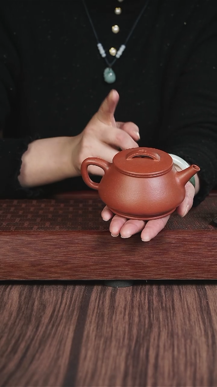 【闪购商品】紫砂茶壶xll   红降坡  瓦瓢