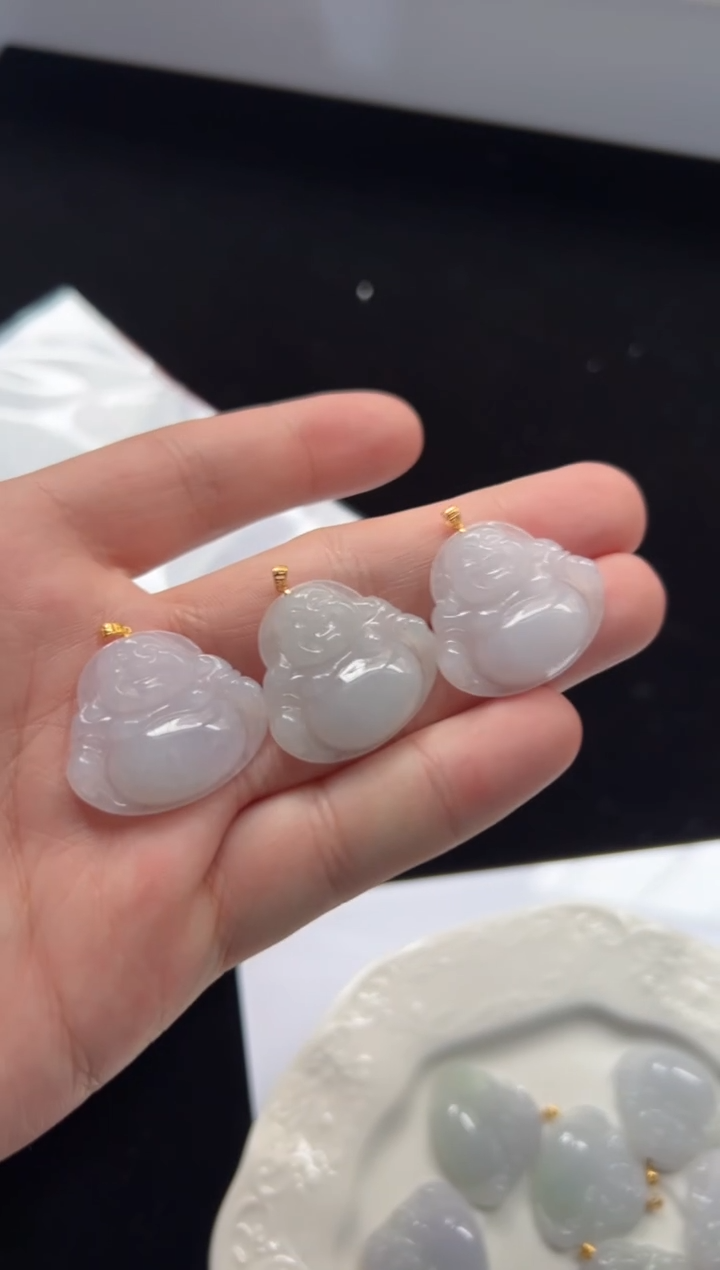 翡翠18K金镶嵌颈饰多样性发一件/2