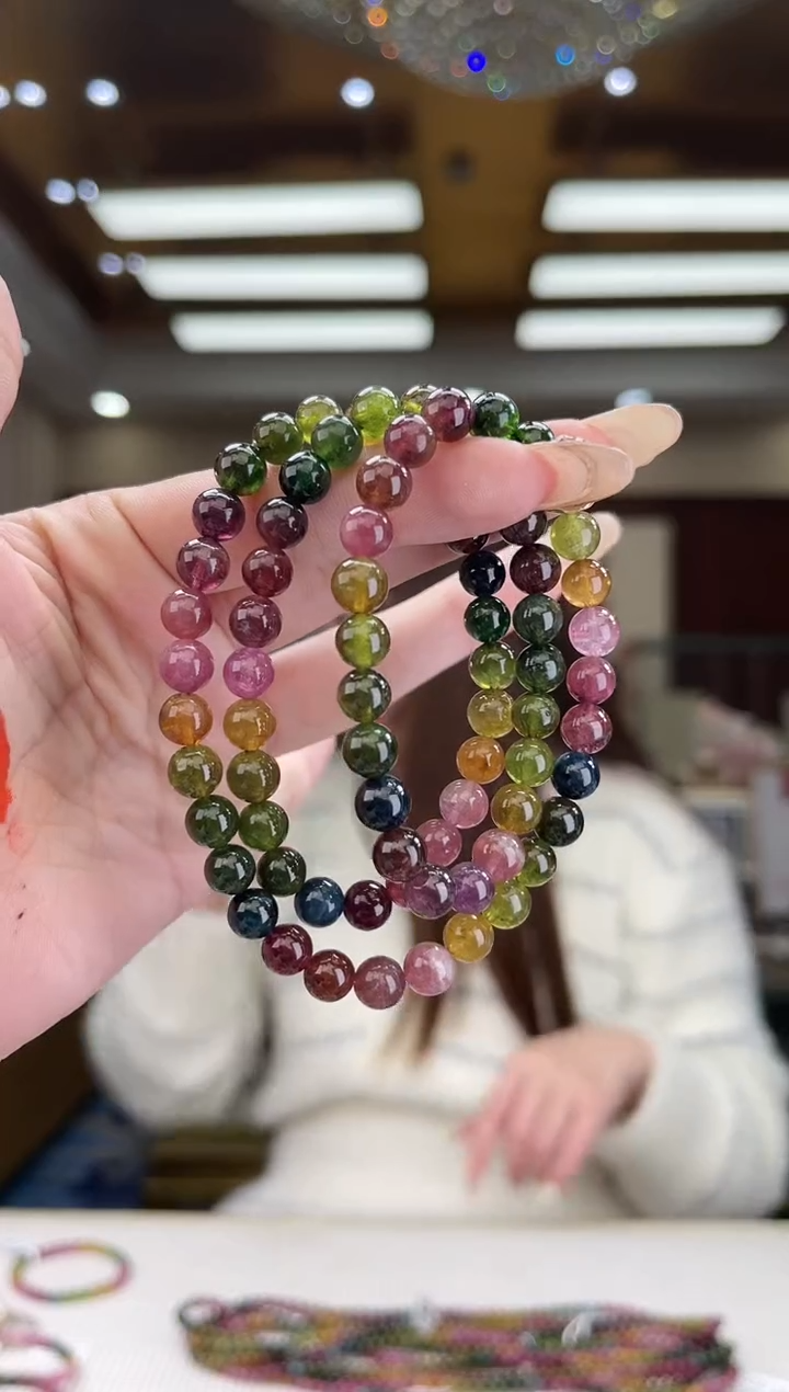 【闪购商品】碧玺/未镶嵌7mm+碧玺多圈多样性发货41