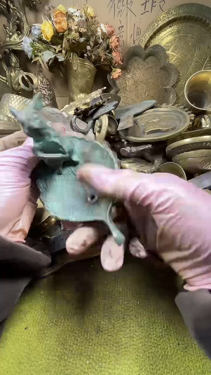 海**色亿锦铜回流铜器摆件56