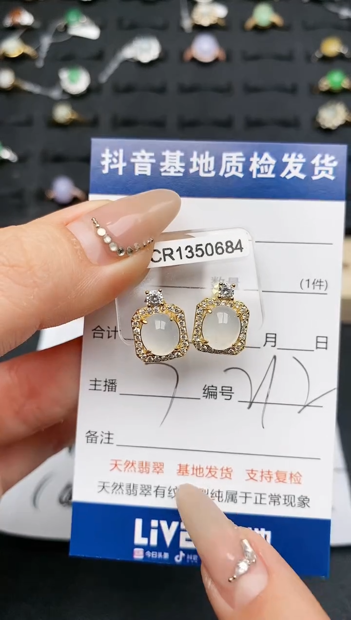 【闪购商品】翡翠耳饰银S925镶嵌...........