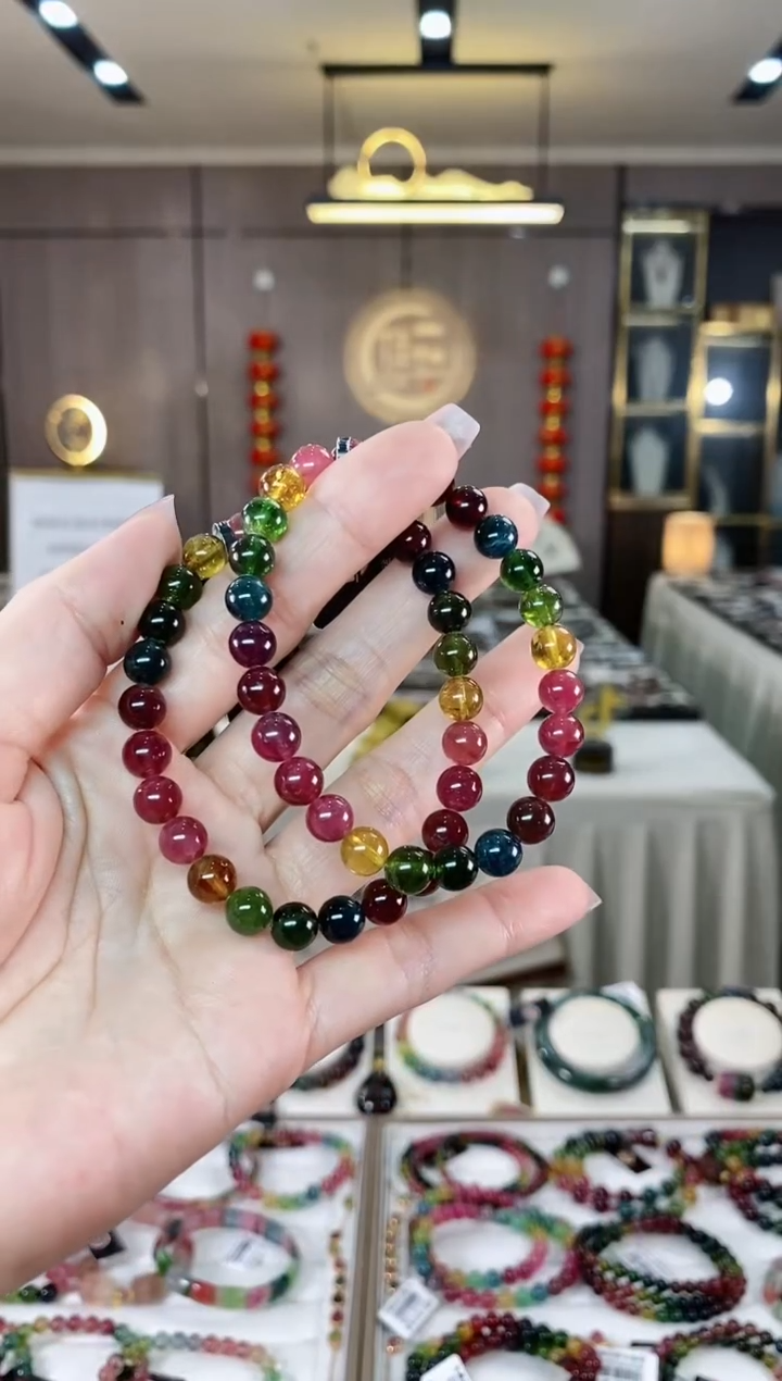 【闪购商品】碧玺单圈手串7mm+未镶嵌（多样性发一条）hon