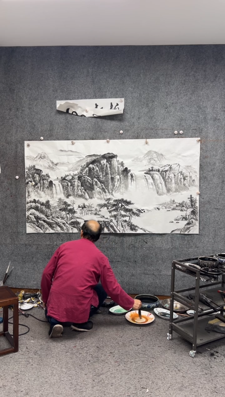 【闪购商品】国画山水  带收藏证书