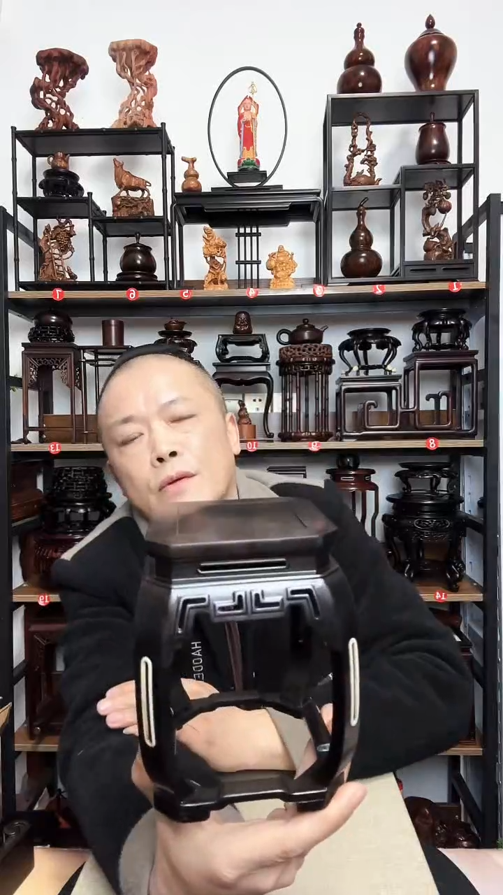 紫砂一**风底座木底座11正方