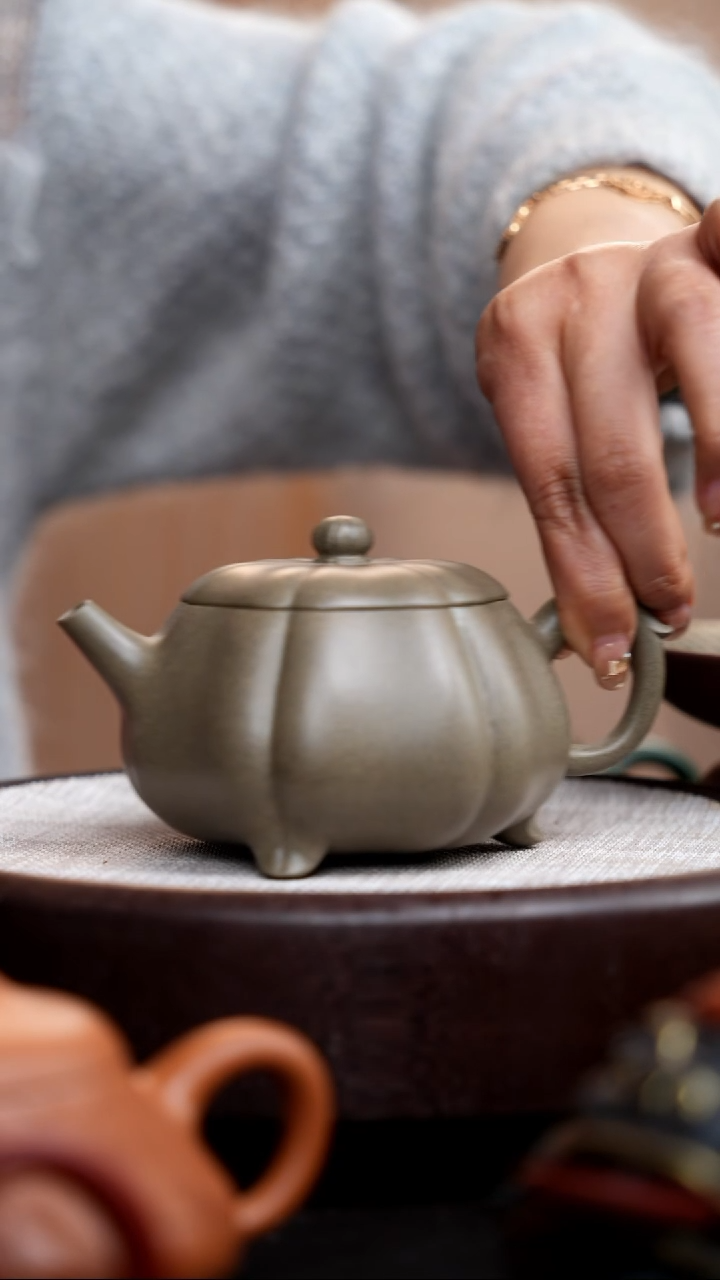 【闪购商品】紫砂茶壶高端三把壶/方器+筋囊+花器+蟾