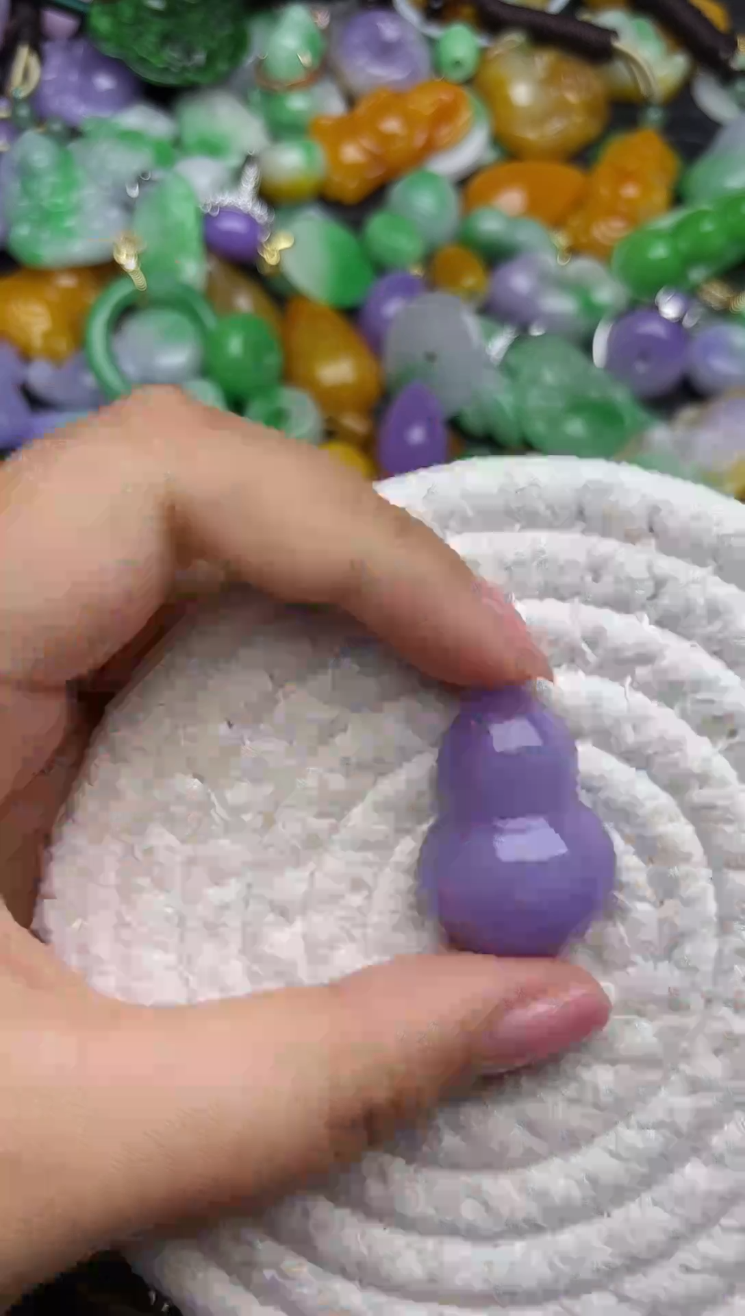 颈饰未镶嵌翡翠缅甸翡翠吊坠