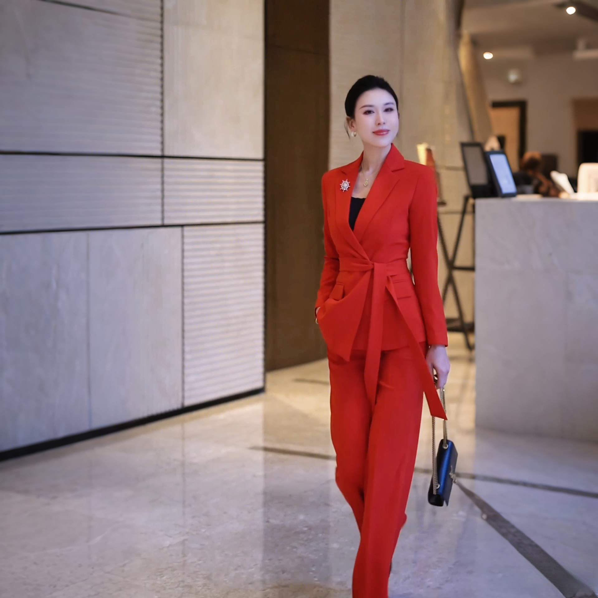 西装气质西服修身正装职业百搭显瘦网红女士黑色西装西装套装女