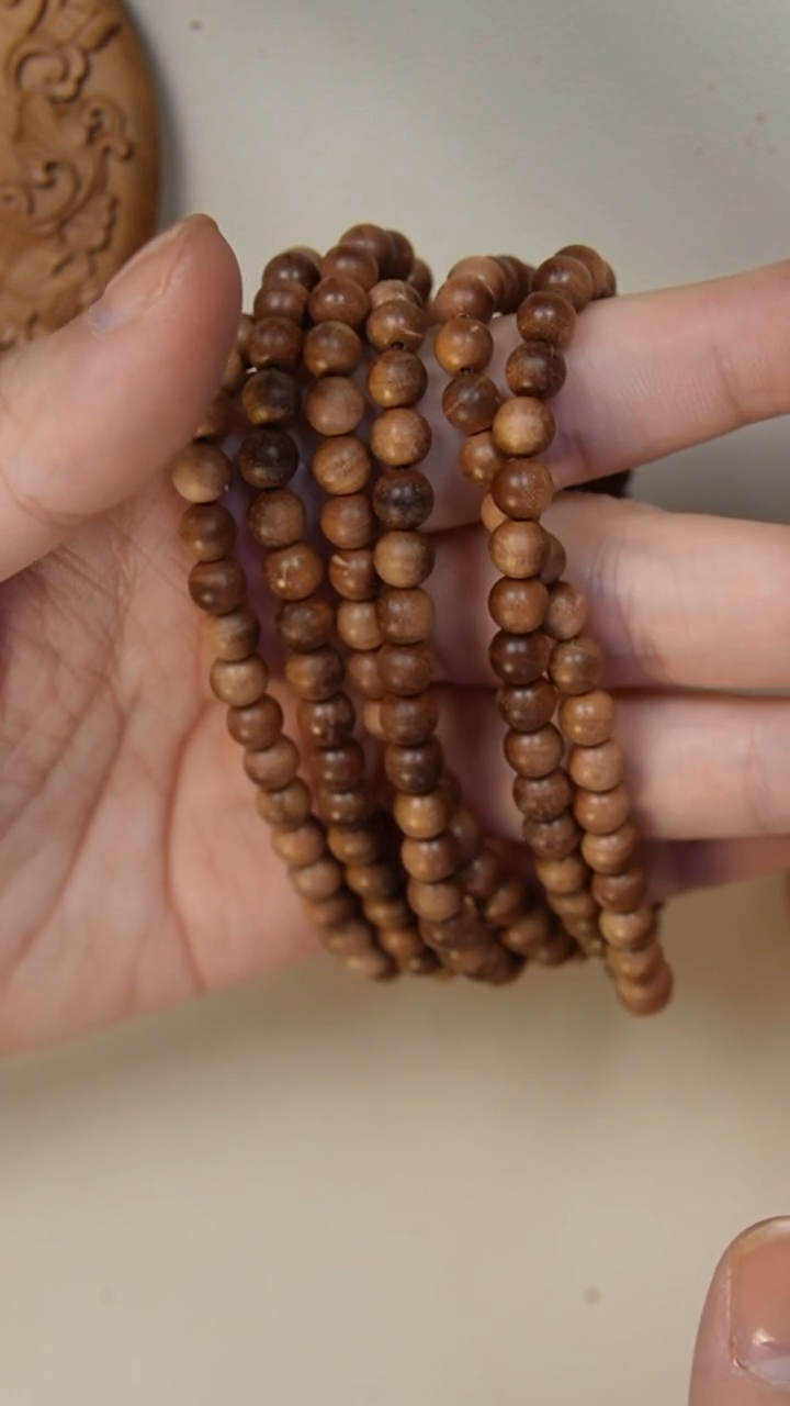 【闪购商品】檀香木手串/手链老山檀香0.6圆珠多样是式其一瑕疵
