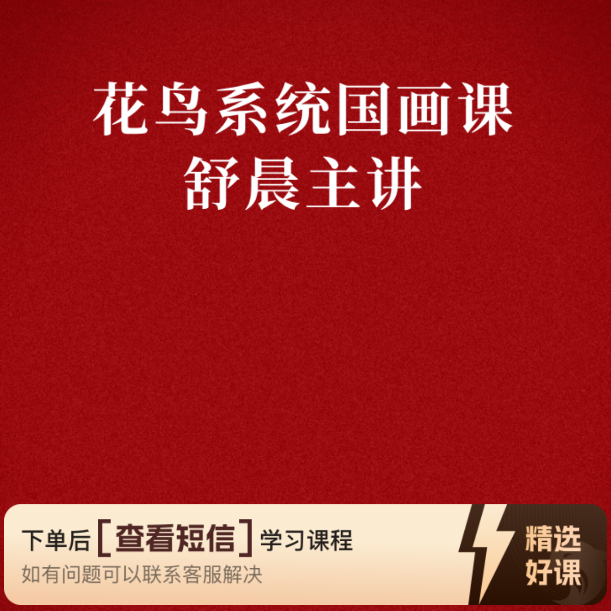 舒晨老师系统国画课（留意短信解锁课程）