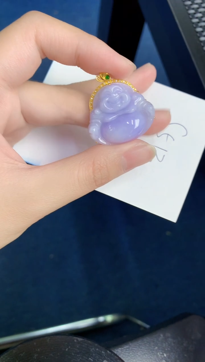 【闪购商品】翡翠颈饰18K金镶嵌0000000000