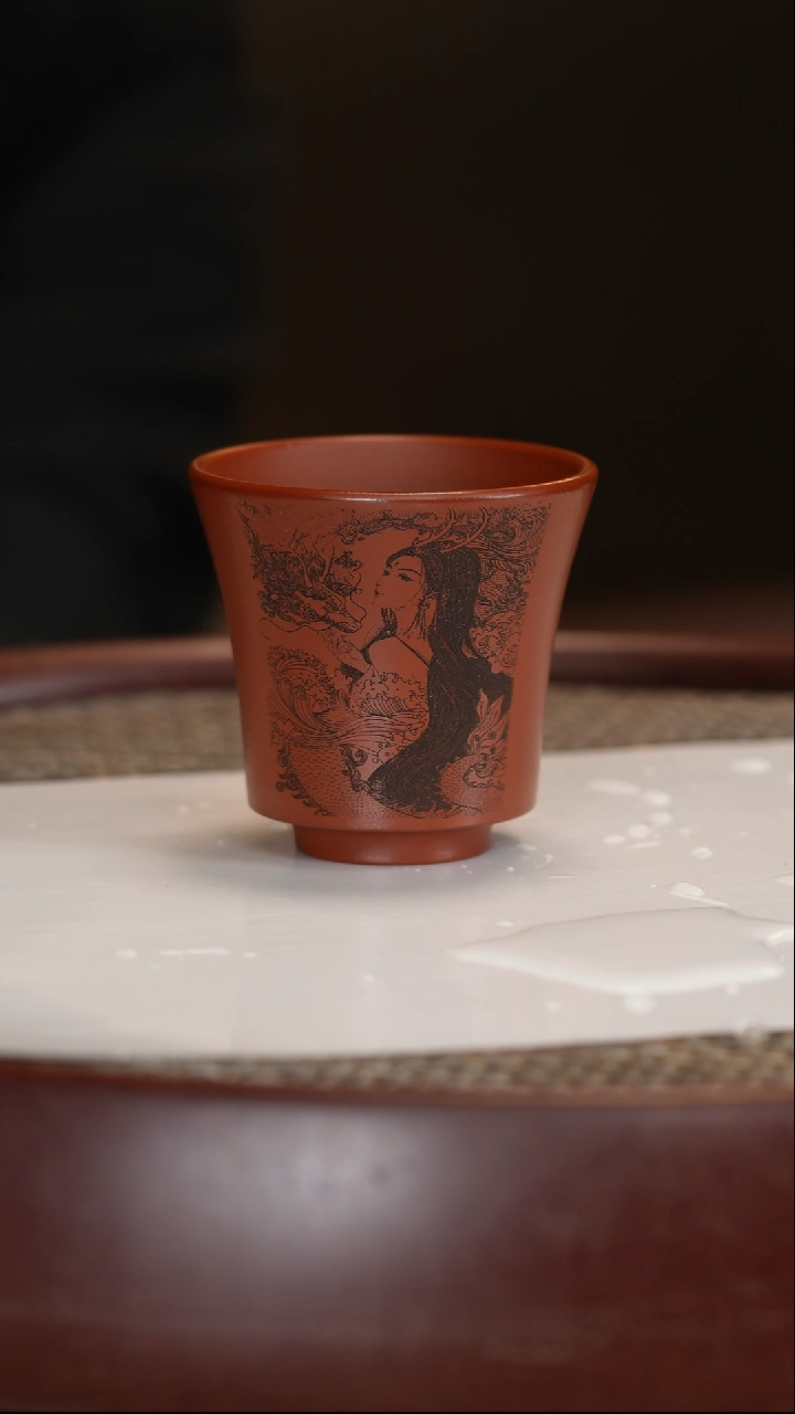 【闪购商品】紫砂茶壶美女主人杯