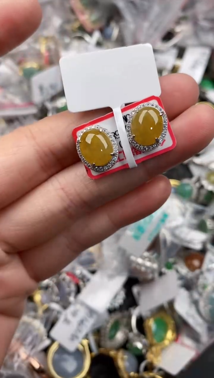 银S925镶嵌戒指翡翠888             10