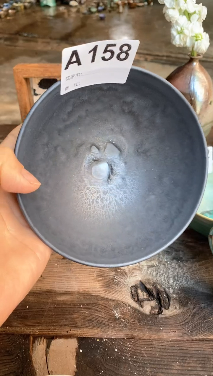 浪鬼家釉绘柴烧餐具秦*美碗