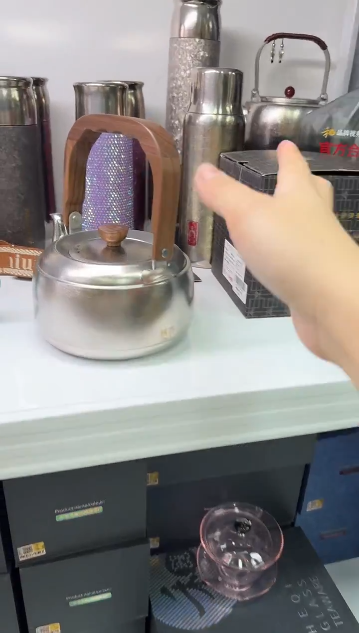 @@器钛纯钛提梁壶