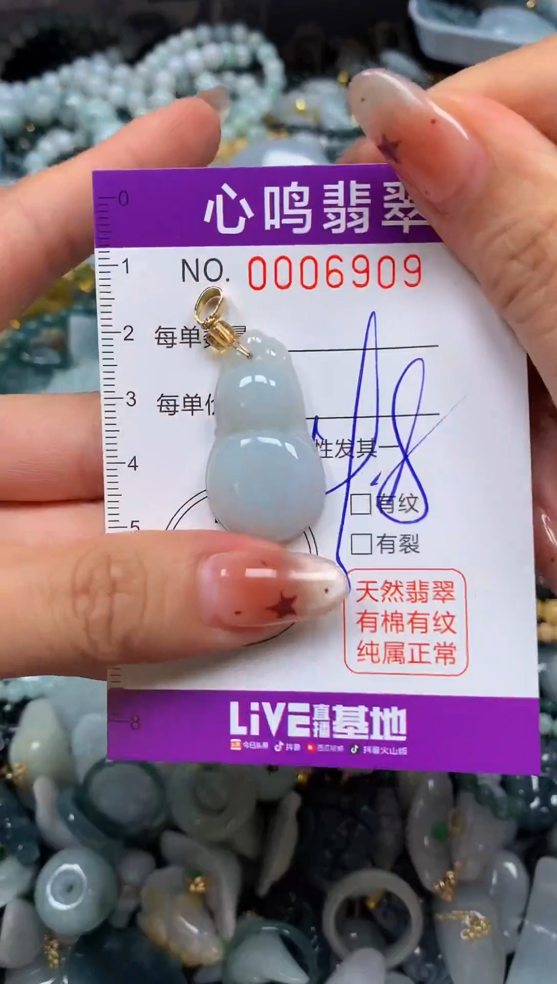 翡翠未镶嵌颈饰闪购006909
