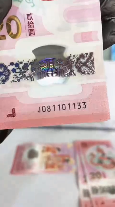 【闪购商品】塑料蛇钞包67分单张号码081101133