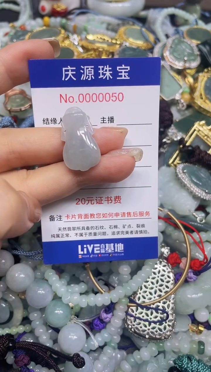 翡翠未镶嵌颈饰014