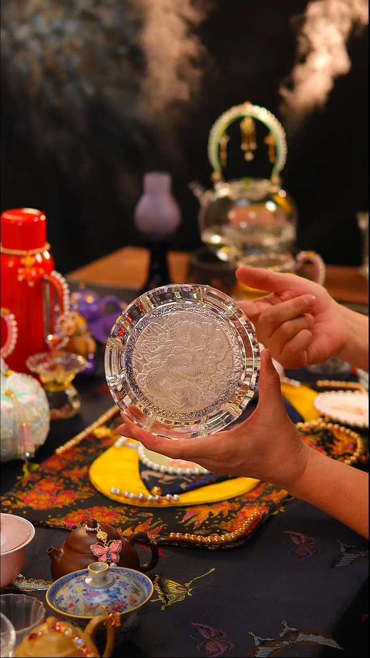 205水晶玻璃壶承