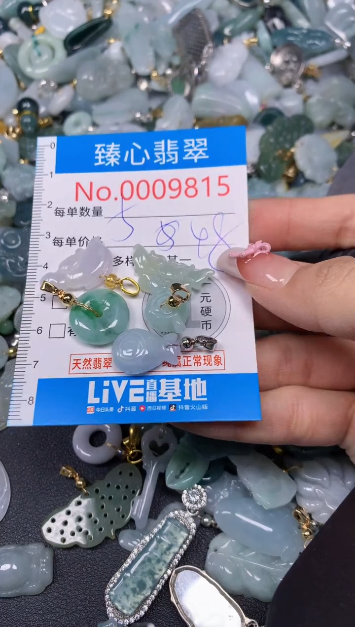 【闪购商品】翡翠颈饰未镶嵌含绳0009815