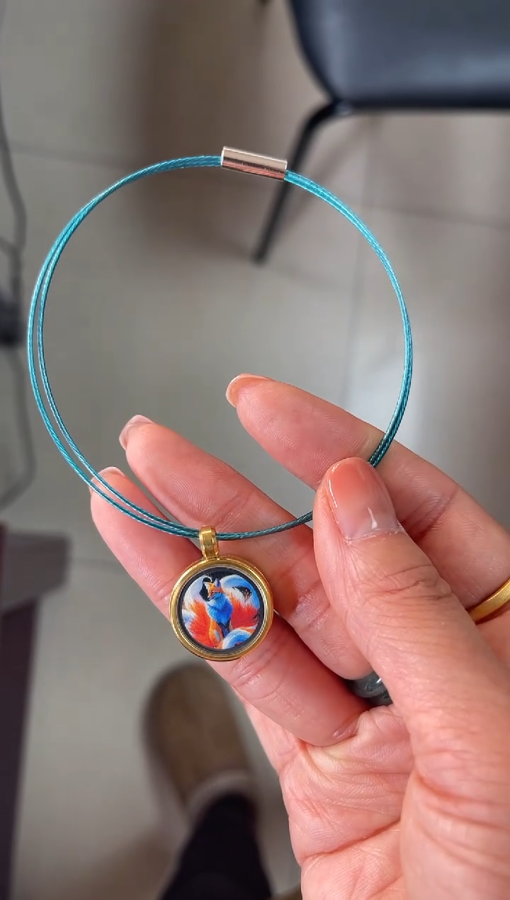 【闪购商品】吊坠圆形钢圈唐卡吊坠