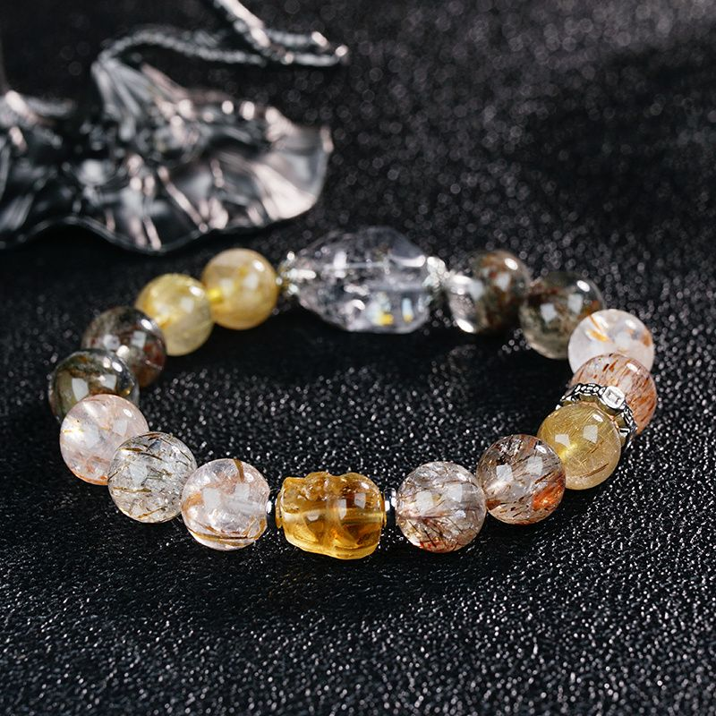 【逍遥】水晶金发DIY手链*KTLZ/A0785/多样性发/1件