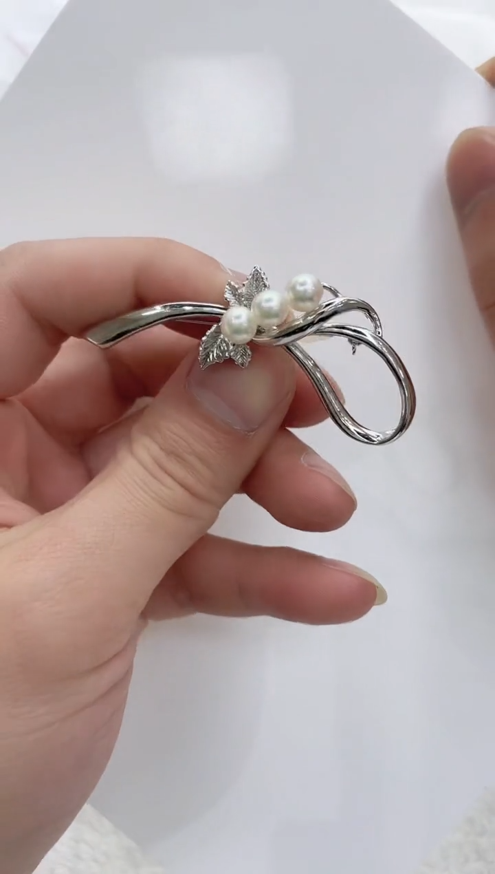 【闪购商品】海水珍珠胸饰未镶嵌海水珍珠胸针