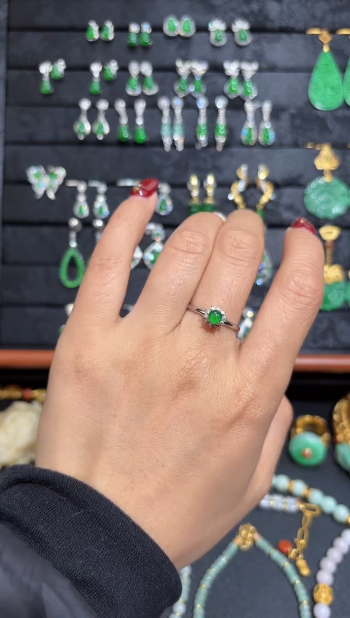 【闪购商品】翡翠颈饰银S925镶嵌蛋面/支持复检/一件